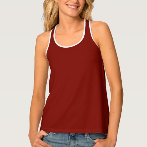 Barn Red solid color  Tank Top