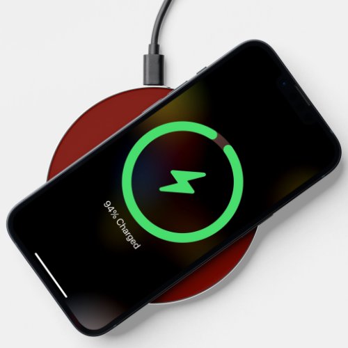 Barn Red solid color  Wireless Charger