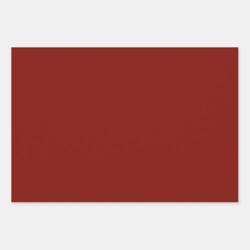 Barn Red solid color  Wrapping Paper Sheets