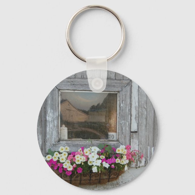 Barn Reflection Keychain (Front)