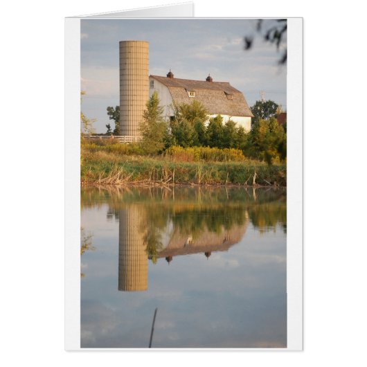 Barn Relected in the Water Cards (Front)