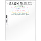 Barn Rules Dry-Erase Board