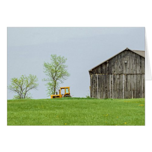 Barn Scene With Tractor