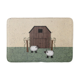 Barn Sheep Bath Mat