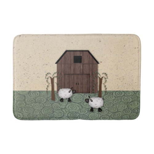 Barn Sheep Bath Mat