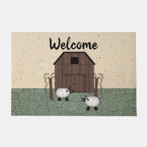Barn Sheep Doormat