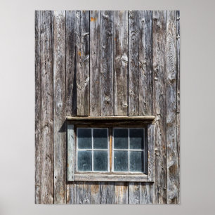 Barn Side With Window Poster
