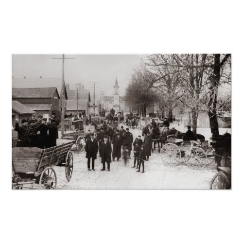 Barn Street Marine City Michigan 1890s Photo Print