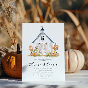 Barn Style Rustic Farmhouse Rehearsal Dinner Invitation