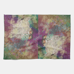 Barn Swallow Fantasy 60's Two Birds in a Nest Towel