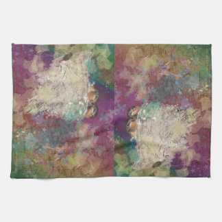 Barn Swallow Fantasy 60's Two Birds in a Nest Towel