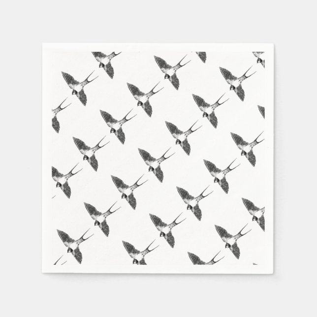 Barn swallow paper napkins (Front)