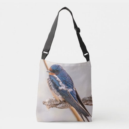 Barn Swallow Perched Wildlife Crossbody Bag