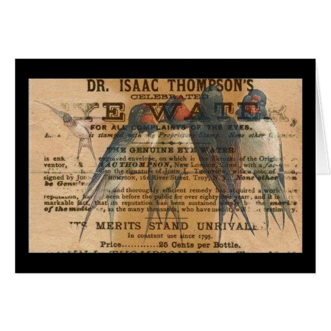 Barn Swallows Vintage Cards (Front Horizontal)