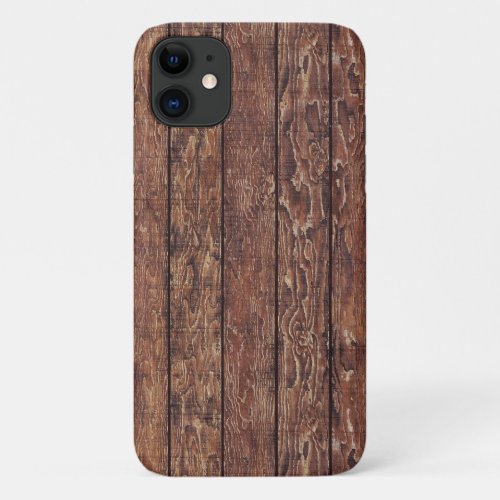 Barn Wall Wood Wooden Boards Planks Rustic iPhone 11 Case