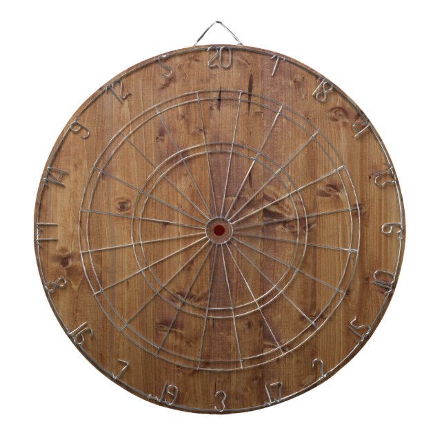 Barn Wall, Wood, Wooden Boards, Planks, Rustic Dart Board (Front)