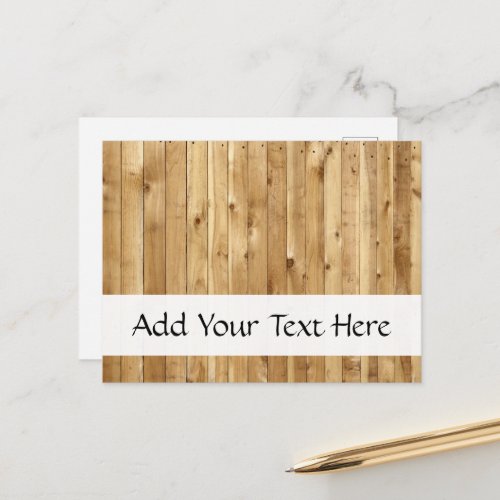 Barn Wall Wood Wooden Boards Planks Rustic Postcard