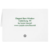 Barn Window,  envelope included Cards (Back Horizontal)