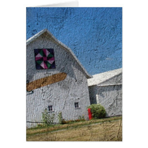 Barn With Corn and a Barn Quilt