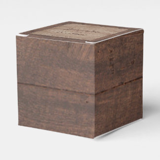 Barn Wood and Birch Country Wedding Favor Box