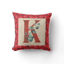 Barn Wood & Bandana Letter K