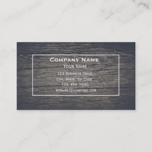 Barn Wood Business Card