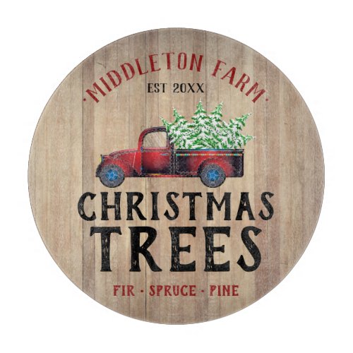 Barn Wood _ Christmas Trees Cutting Board