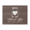 Barn wood country chic mason jar thank you cards