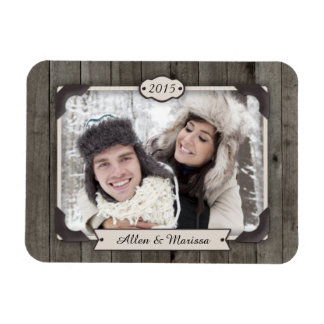 Barn Wood Custom Photo Flexi Magnet