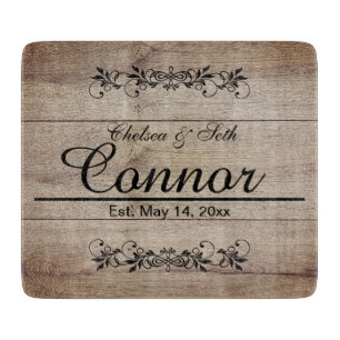 Barn Wood Design DIY Text Cutting Board