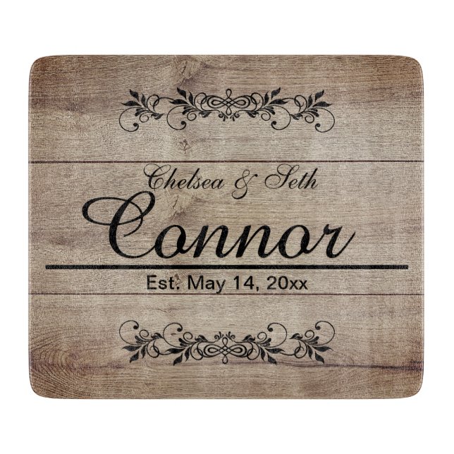  Barn Wood Design | DIY Text Cutting Board (Front)