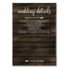 barn wood floral rustic wedding enclosure cards