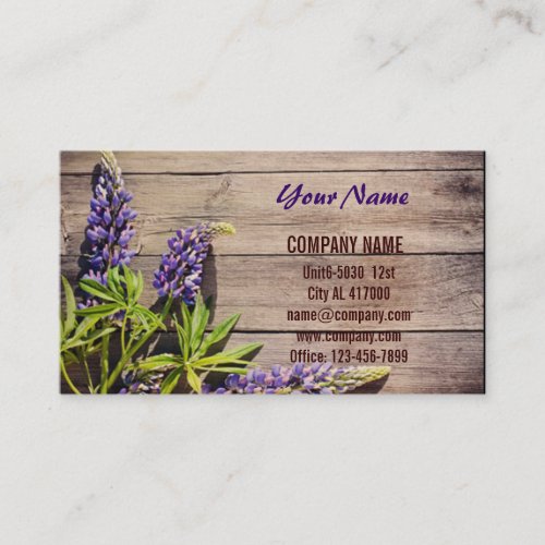 Barn wood  Flower botanical nature florist Business Card