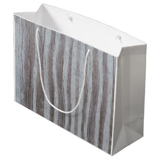 Barn Wood Gray Grey Large Gift Bag