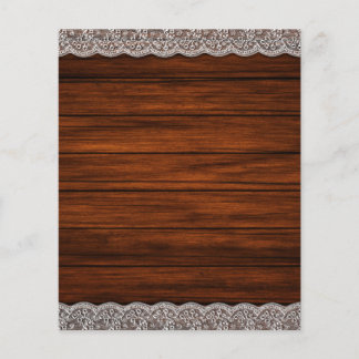 Barn Wood & Lace Borders Scrapbook Paper