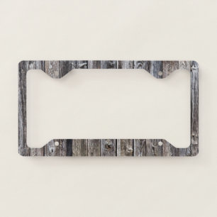 Barn Wood License Plate Frame