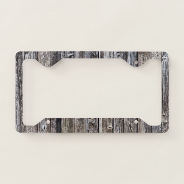 Barn Wood License Plate Frame (Front)