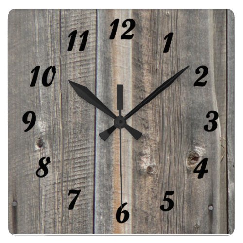Barn Wood Look Clock