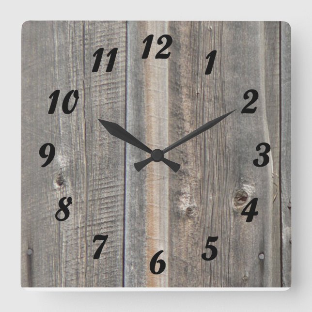 Barn Wood Look Clock (Front)