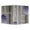 Barn Wood Modern Purple Petals Wedding Photo Album