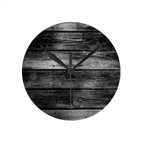 Barn Wood Round Clock