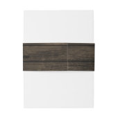 barn wood rustic country chic belly band (Back Example)