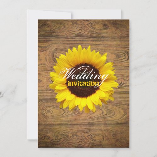 Woodgrain Rustic Country cowboyWedding Custom Invites