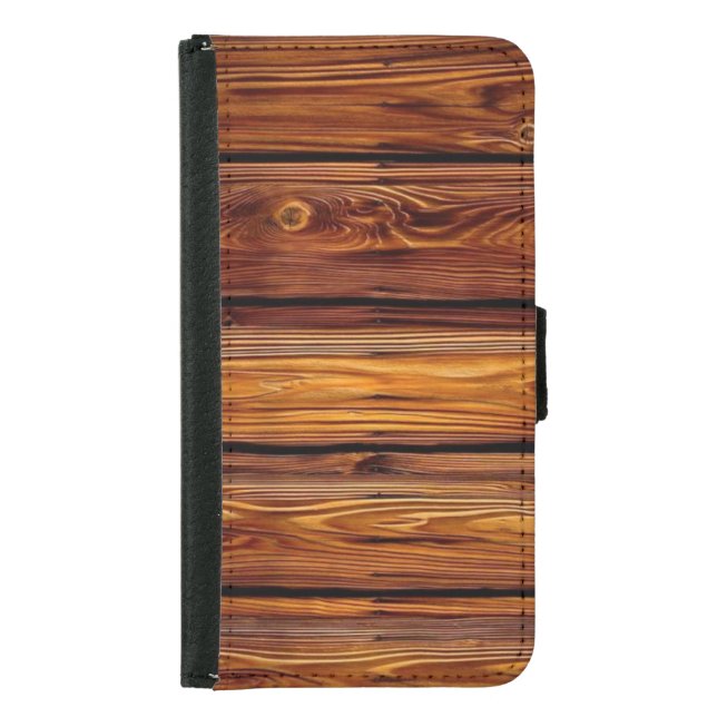 Barn Wood Samsung Galaxy S5 Wallet Case (Front)
