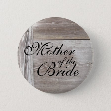 Barn Wood Wedding Button