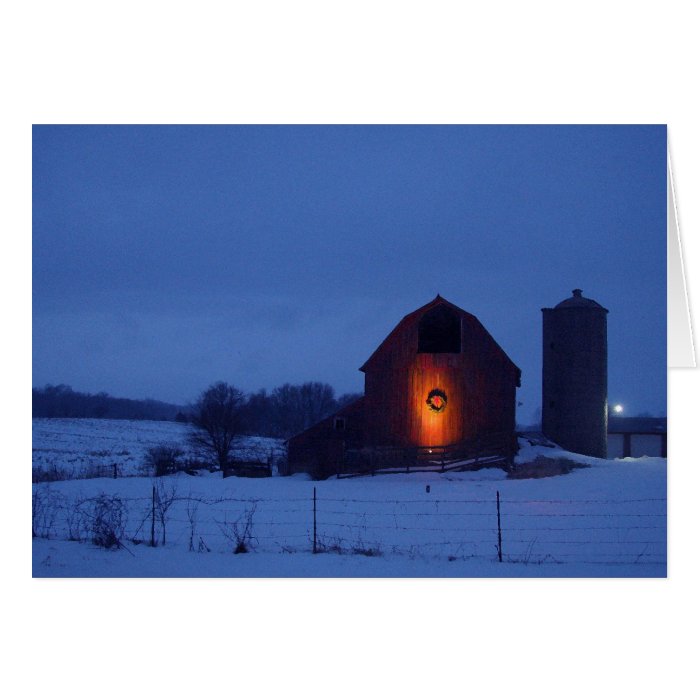 Barn Wreath Cards