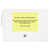 Barnacles and Sky, Funter Bay, Alaska Cards (Back Horizontal)