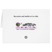 Barnacles and starfish cards (Back Horizontal)