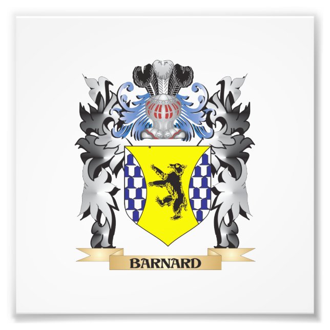 Barnard Coat of Arms - Family Crest Photo Print (Front)