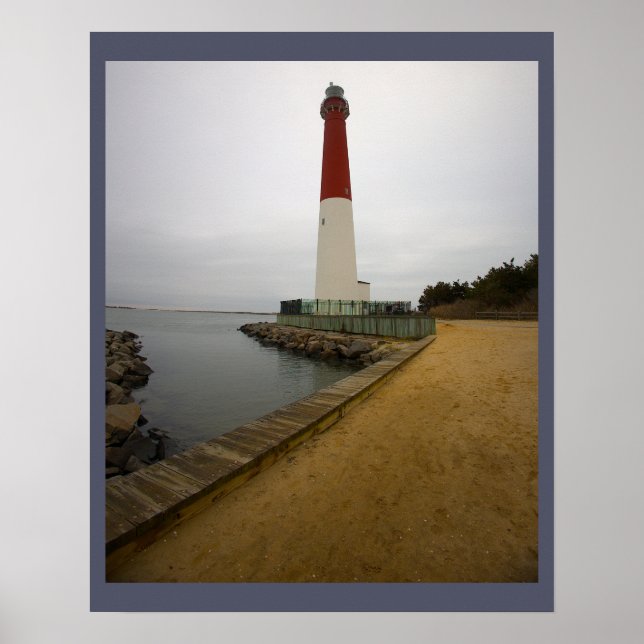 Barnegat Light Lighthouse Photo Poster (Front)